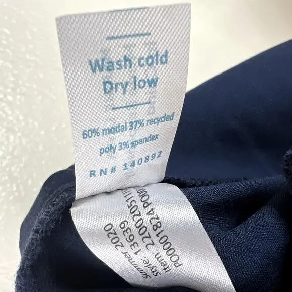 Marine Layer Allison Pant Navy Blue Pull On Elastic Waist Ankle Length SMALL - Picture 7 of 8